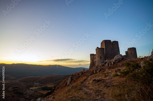 Castello di Rocca Calascio. In provincia dell'aquila, in Abruzzo. Set del film il nome della rosa 