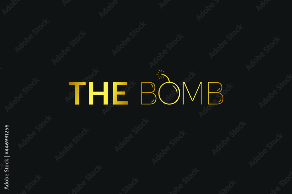 A logo design for a Bomb. creative, modern. minimalist, cartoon