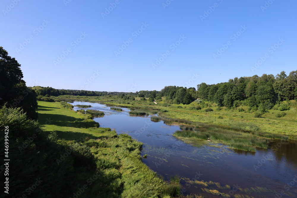 landscape with river landscape with river