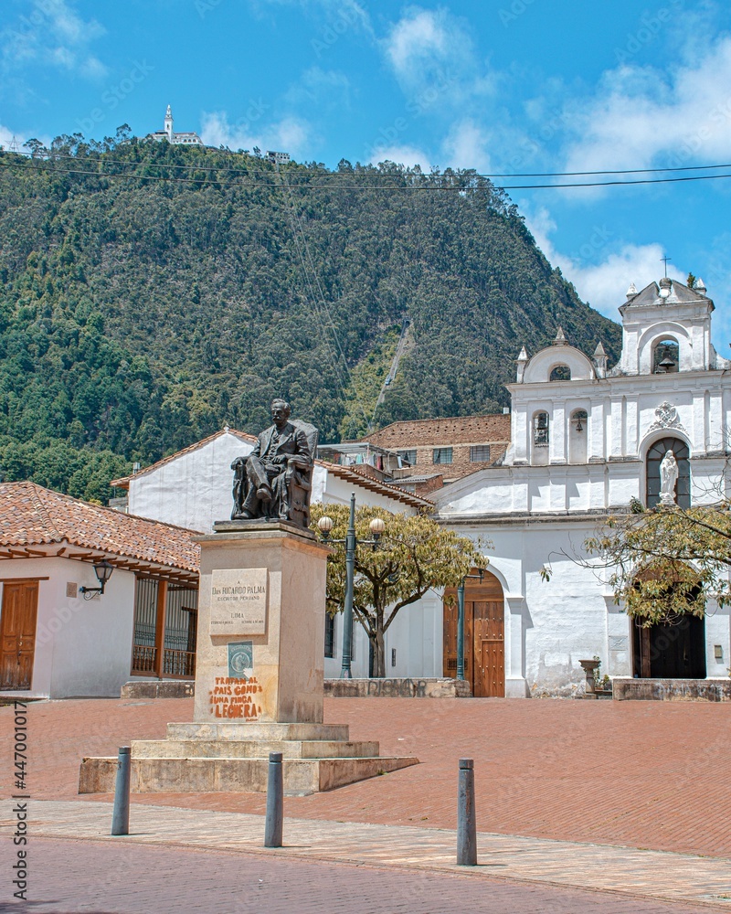 Fototapeta premium Urban landscape of the city of Bogota, located in Latin America
