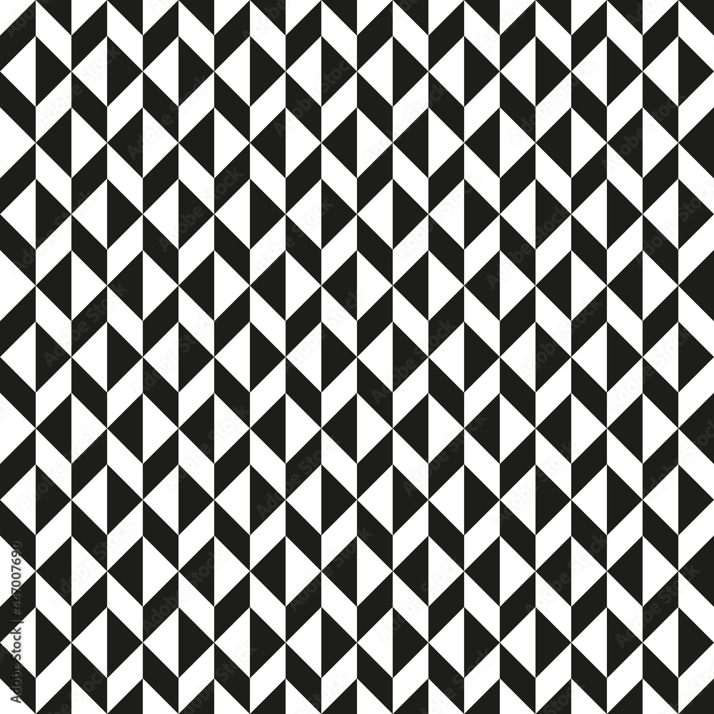 Seamless abstract geometric op art pattern background