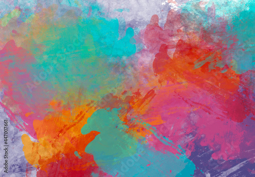 Abstract watercolor background with watercolor splashes