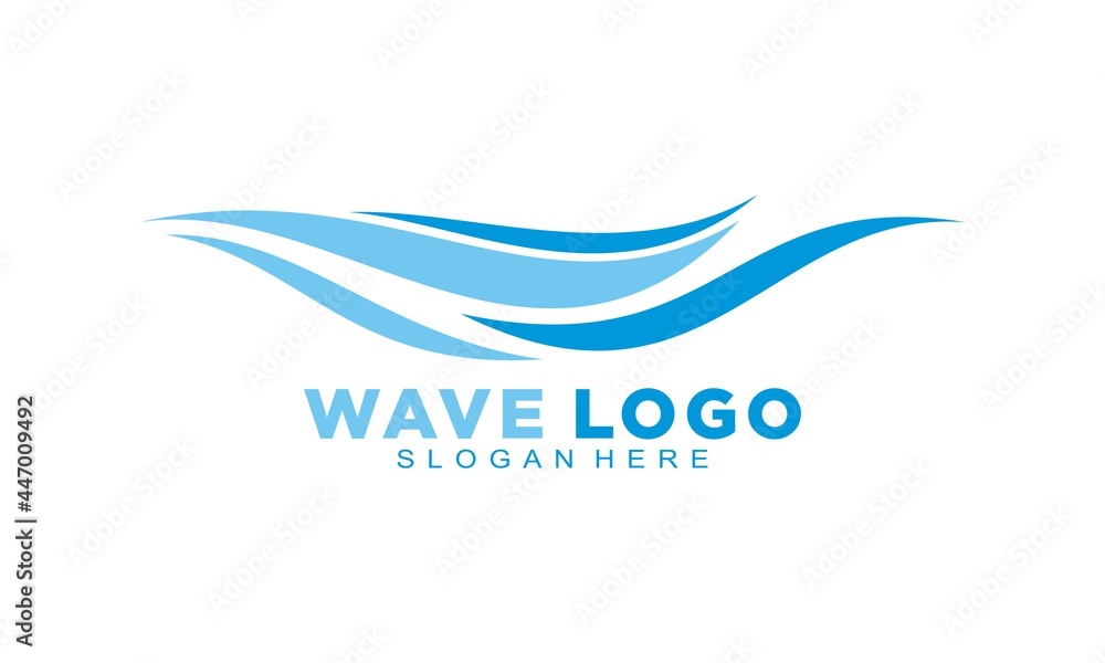 Beautiful wave logo design Beautiful wave logo design