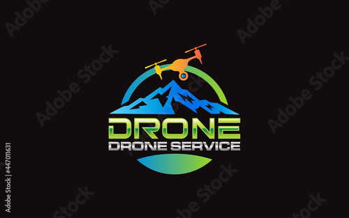 Illustration graphic vector future of drone technology logo design template