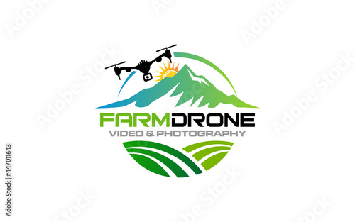 Illustration graphic vector future of drone technology logo design template
