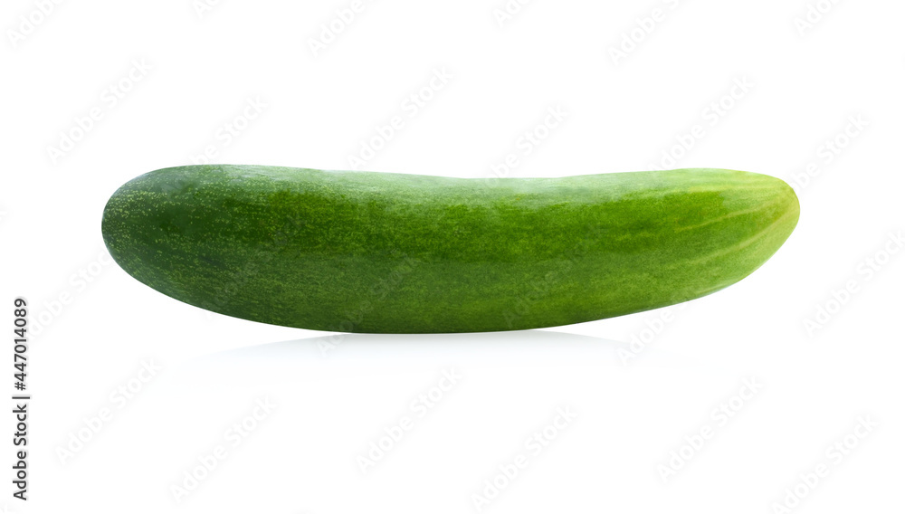 Cucumber and slices isolated over white background. Cucumber and slices isolated over white background.