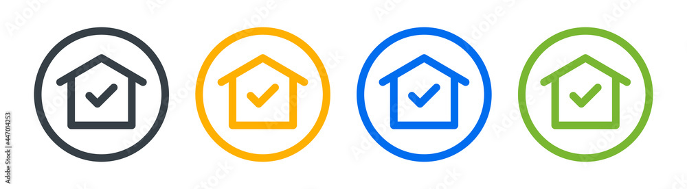 Stay home icon. Coronavirus pandemic quarantine sign. Prevention concept Stay home icon. Coronavirus pandemic quarantine sign. Prevention concept