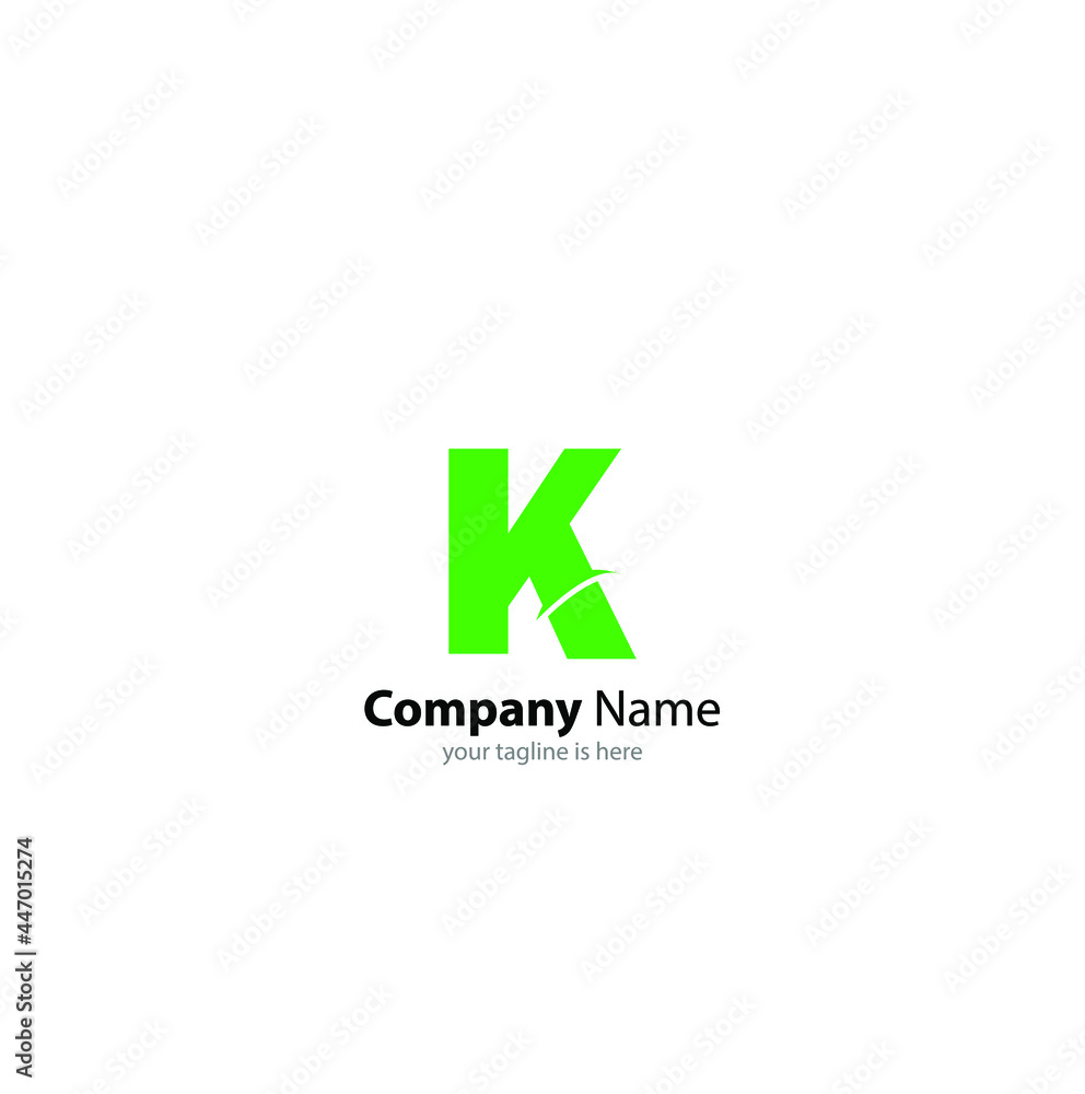 letter k logo concept for company with white background, minimalist style letter k logo concept for company with white background, minimalist style