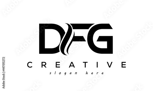 Letter DFG creative logo design vector	 photo