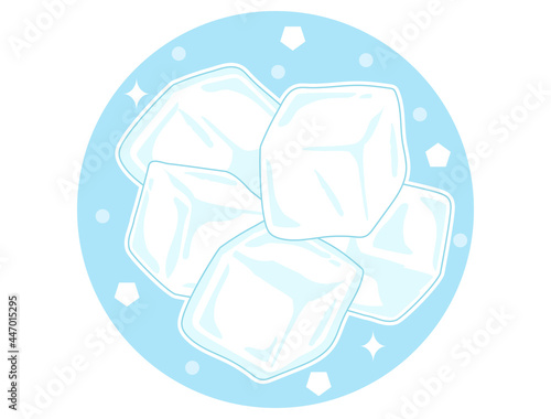 氷をイメージしたイラスト