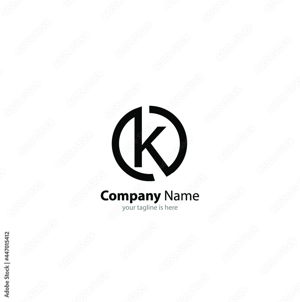 letter k logo concept for company with white background, minimalist style letter k logo concept for company with white background, minimalist style
