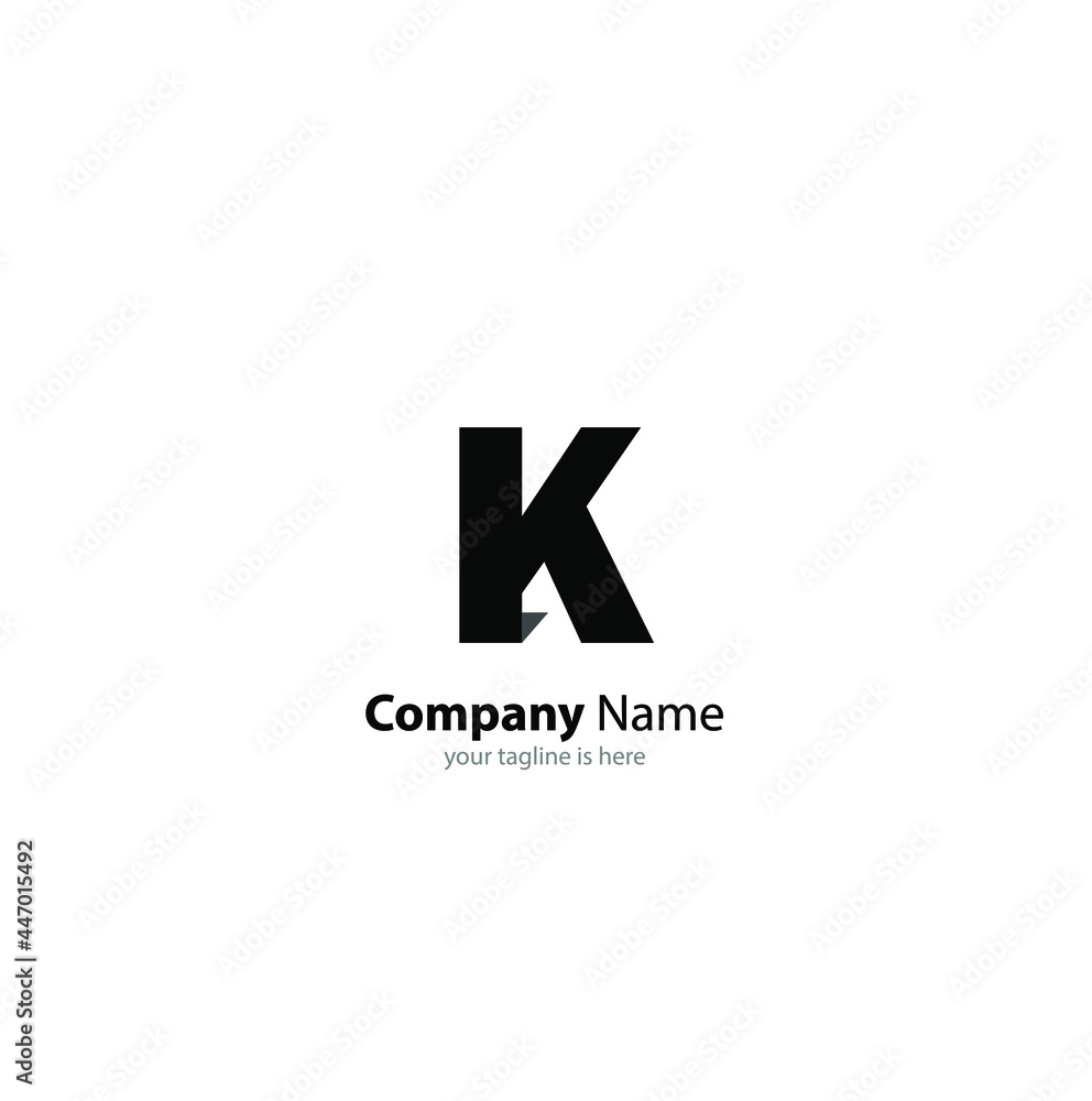 letter k logo concept for company with white background, minimalist style letter k logo concept for company with white background, minimalist style
