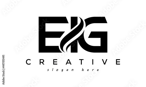 Letter EIG creative logo design vector	 photo