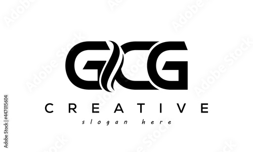 Letter GCG creative logo design vector	