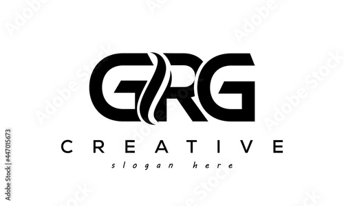 Letter GRG creative logo design vector photo