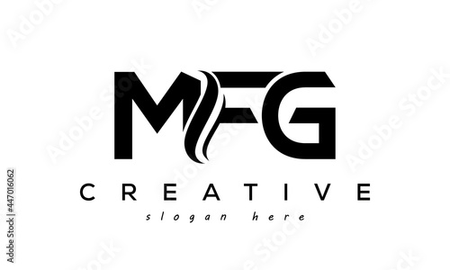 Letter MFG creative logo design vector photo