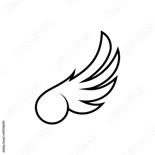 wing icon design illustration
