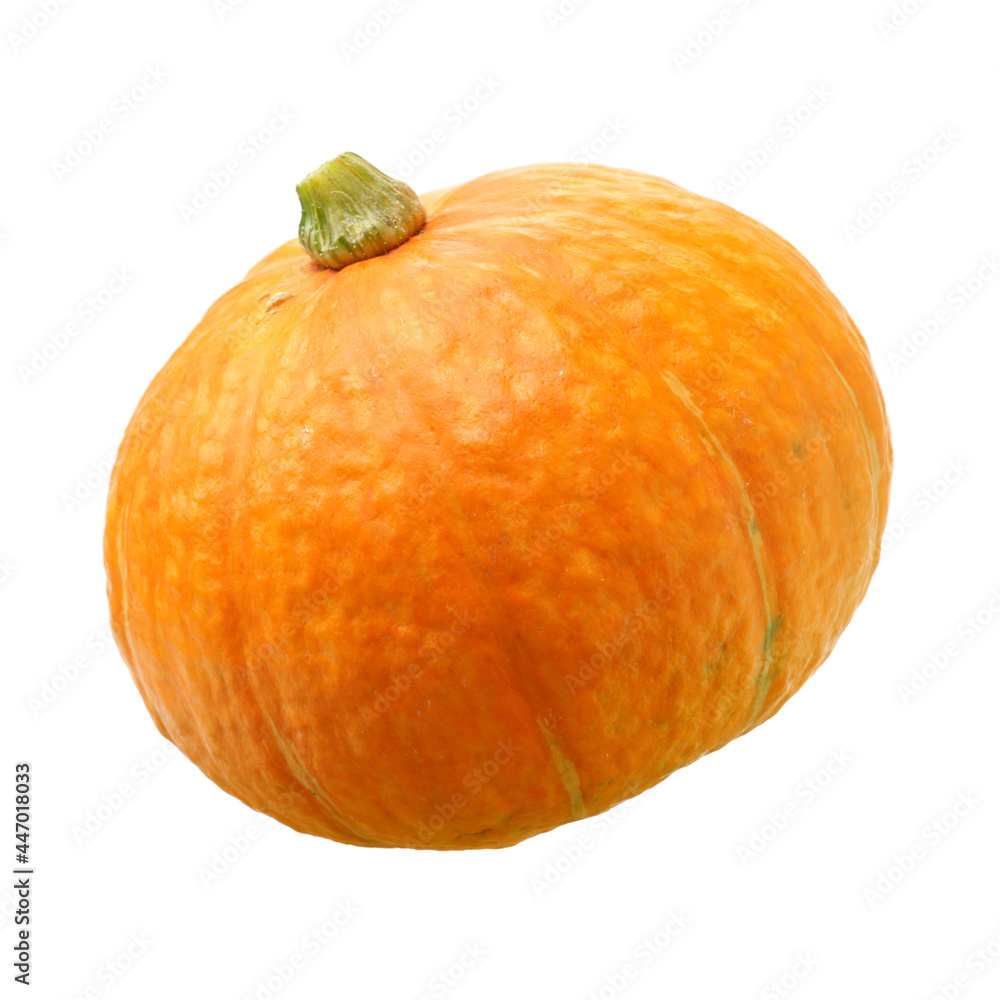 Orange pumpkin on white background Orange pumpkin on white background