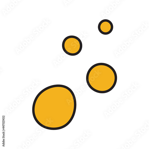 Hand Drawn Blinking Sparkly Shiny Sign - Amazing vector illustration of a golden shiny symbol suitable for ornament, design assets ,children book, animation, pattern and illustration in general