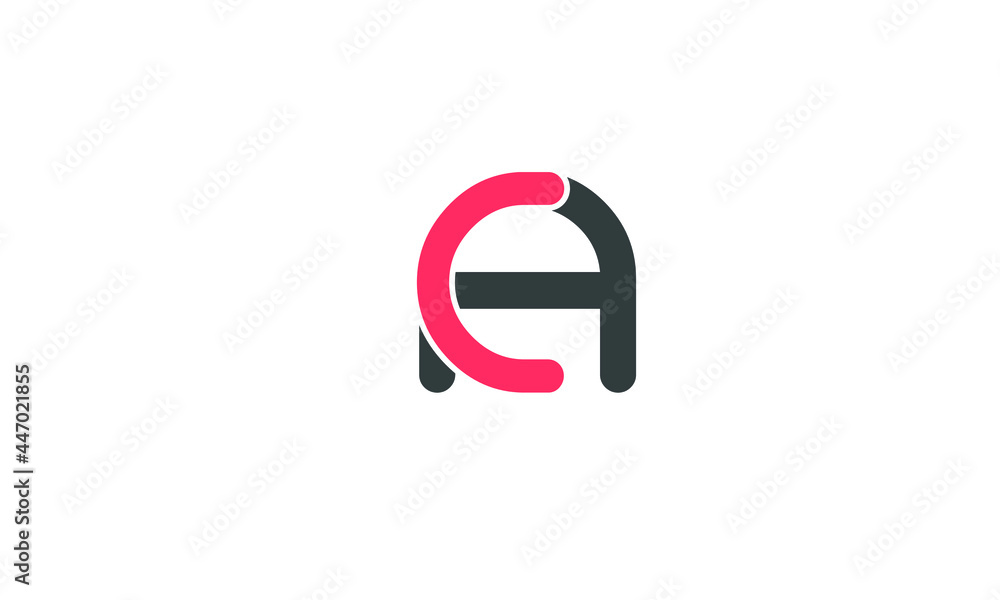 Alphabet letters Initials Monogram logo CA, AC, C and A Alphabet letters Initials Monogram logo CA, AC, C and A
