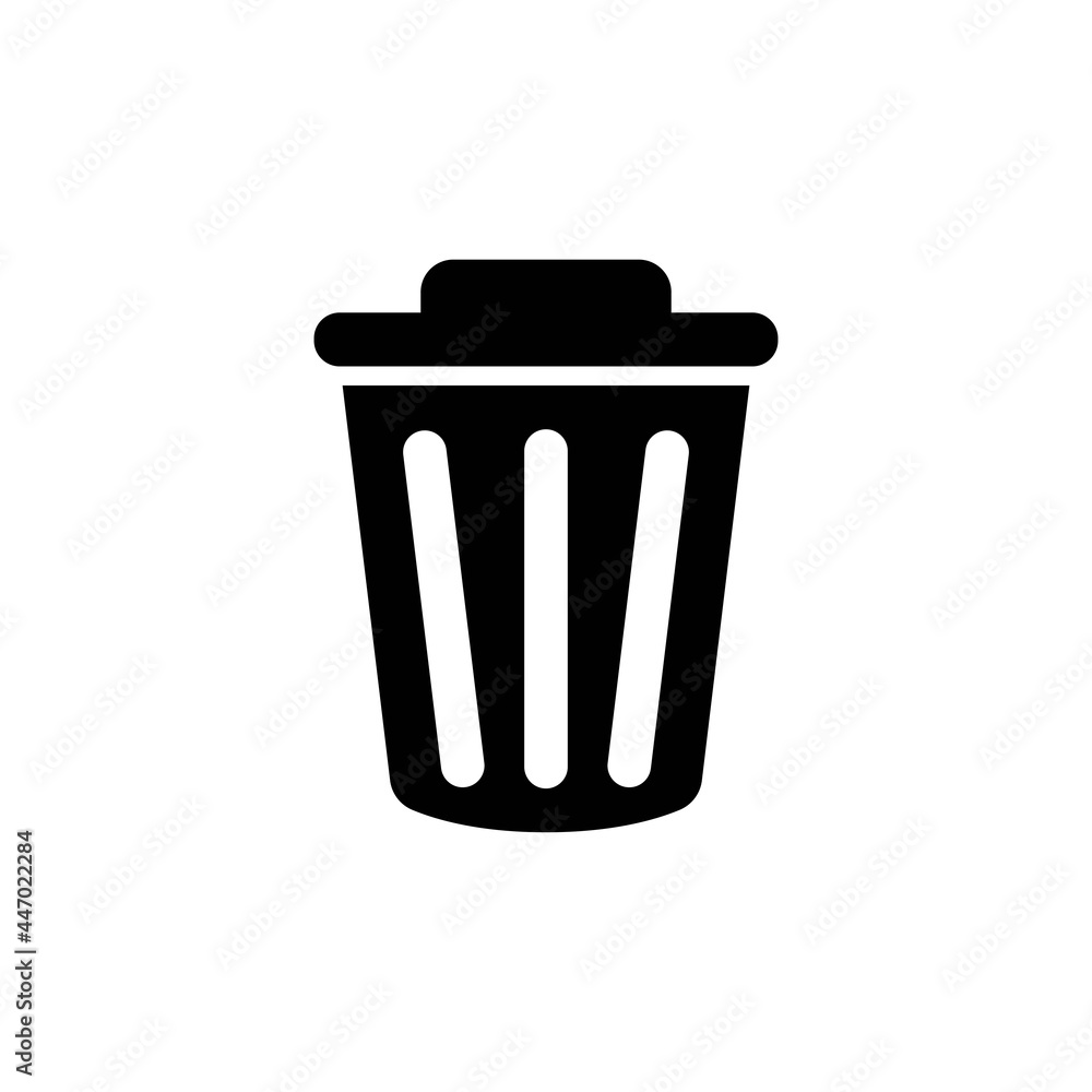 rubbish bin icon design illustration rubbish bin icon design illustration