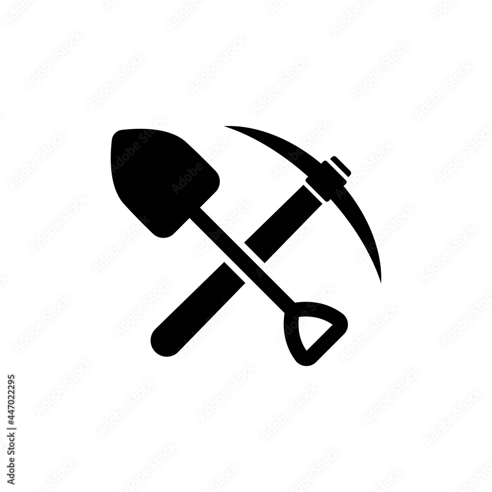 mining tool icon design illustration mining tool icon design illustration