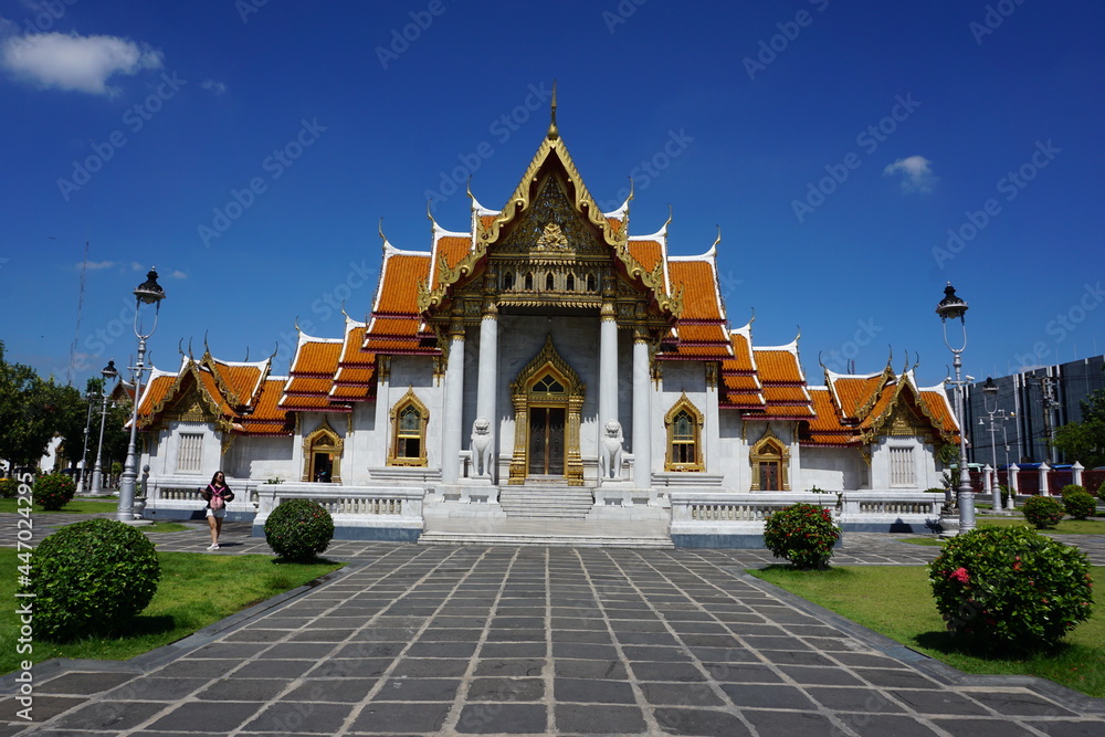 Naklejka premium Wat Benchamabophit,The Marble Temple , Bangkok