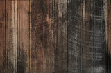 Dark brown weathered wood plank background. Vintage wooden palette board wall texture