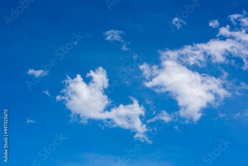 Blue sky with white clouds