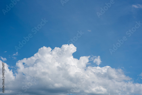 Blue sky with white clouds