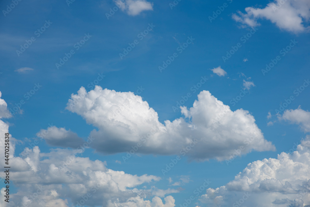 Blue sky with white clouds