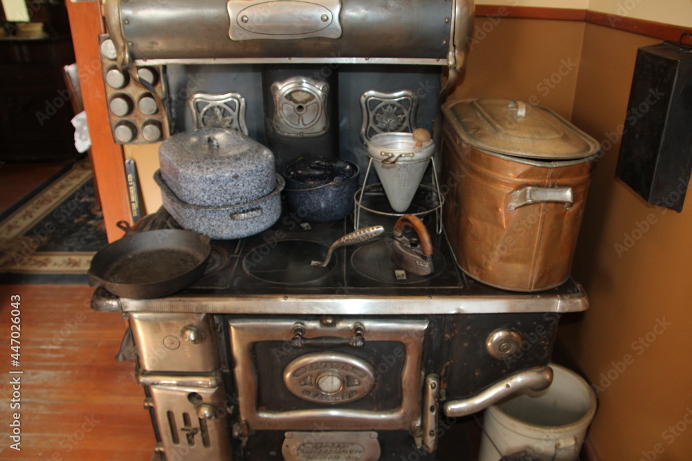 Old Stove, Fort Edmonton Park, Edmonton, Alberta Old Stove, Fort Edmonton Park, Edmonton, Alberta