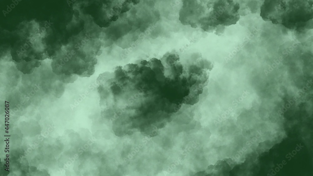 abstract painting with cloud texture and green color for wallpaper ...