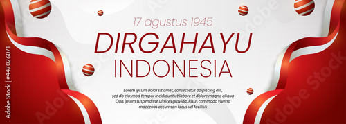 social media banner Indonesia independence day 17th August