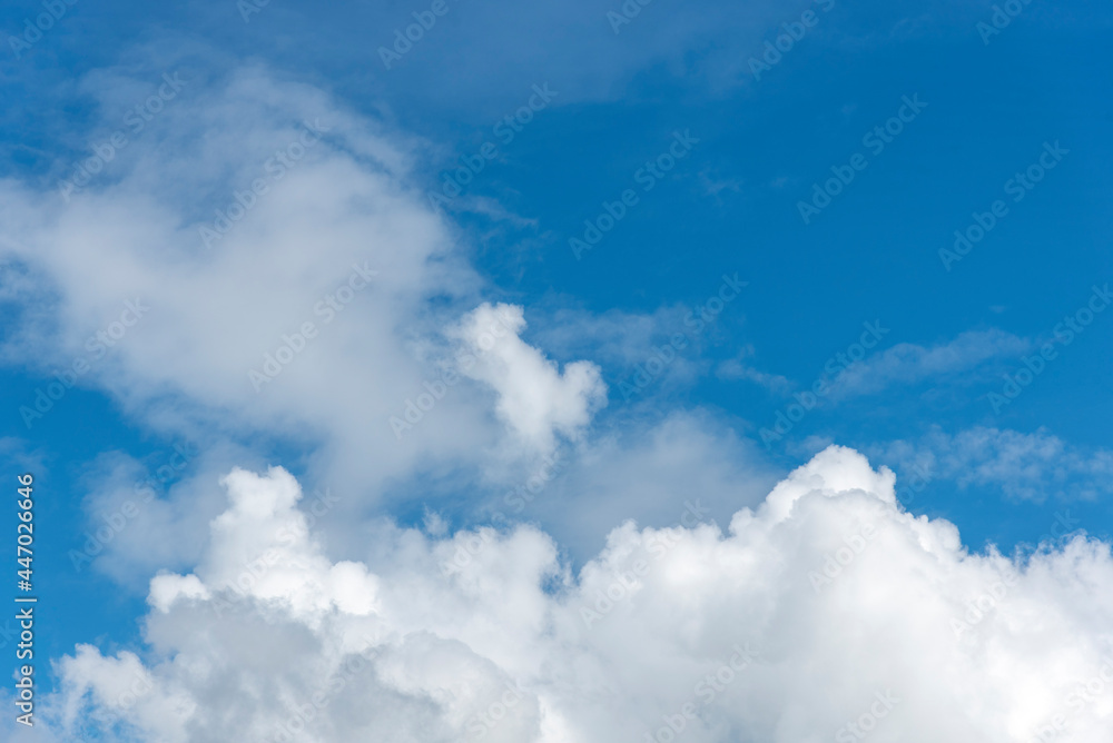 Blue sky with white clouds