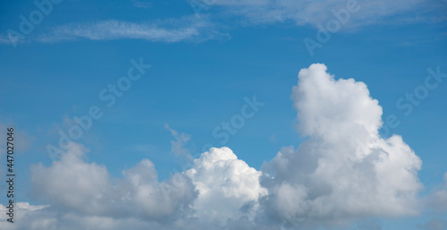 Blue sky with white clouds