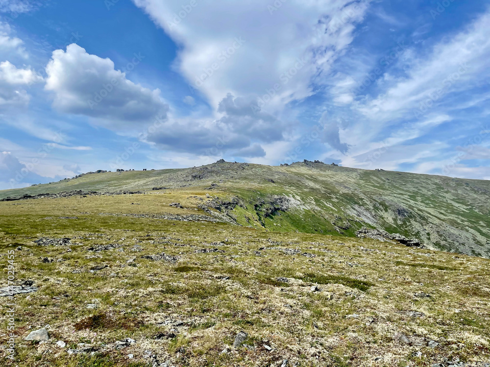 Mount Otorten (1234 meters) in summer. Russia, Northern Urals