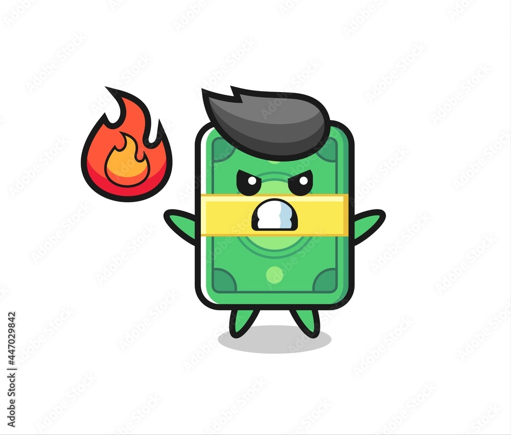money character cartoon with angry gesture money character cartoon with angry gesture