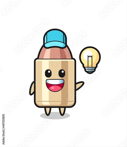 bullet character cartoon getting the idea