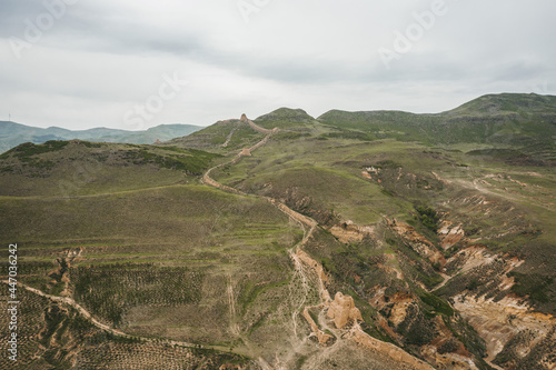 Ancient Great Wall Ruins of Ming Dynasty in Shanxi, China photo