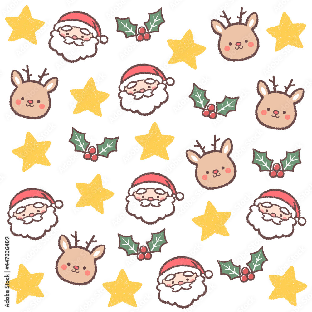 Obraz premium クリスマスの壁紙-白色