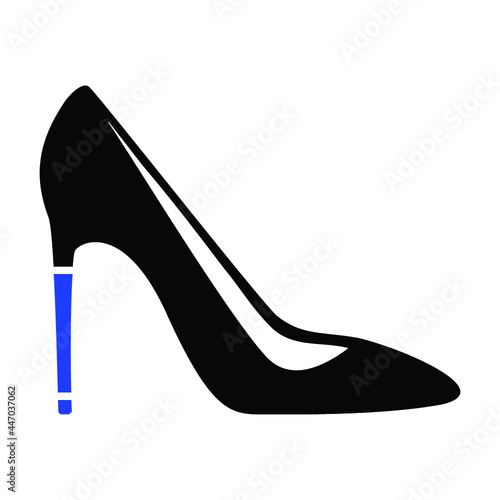 High heel women shoe icon
