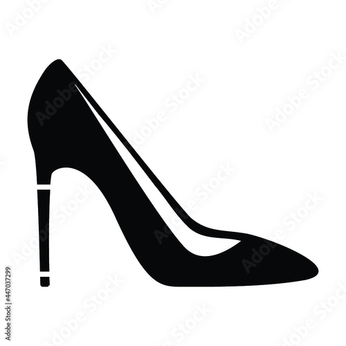 High heel women shoe icon