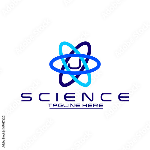 Atom Letter J Logo  Icon vector