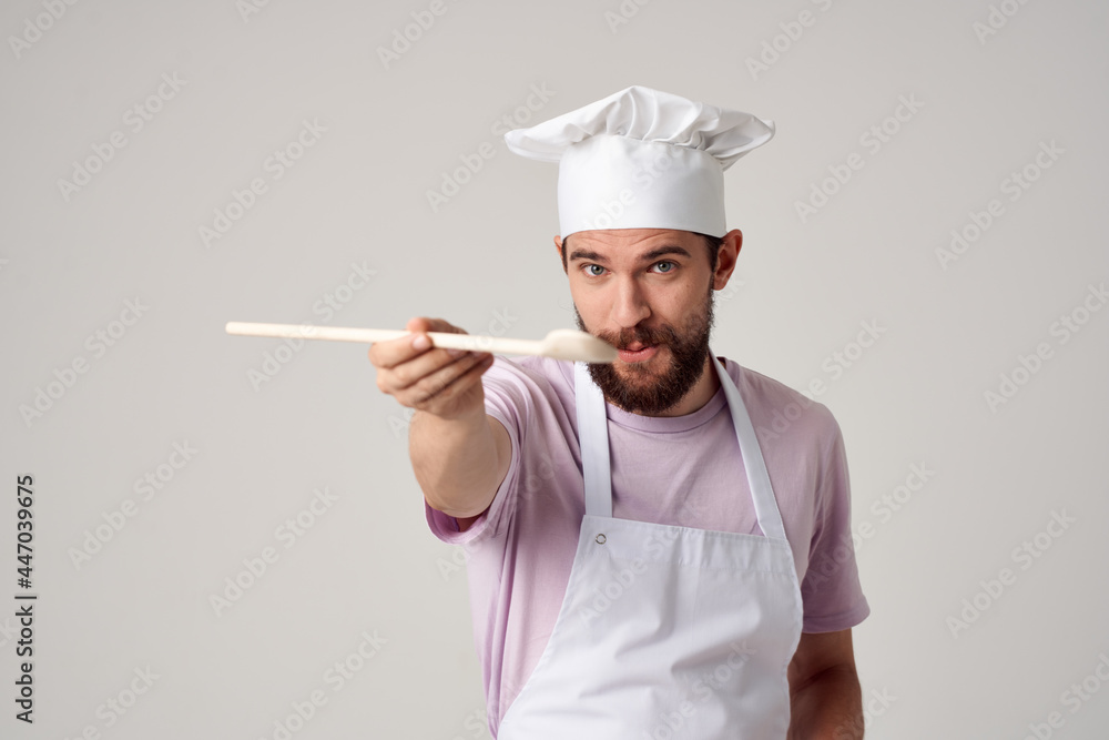 chef in uniform kitchenware cooking work chef in uniform kitchenware cooking work