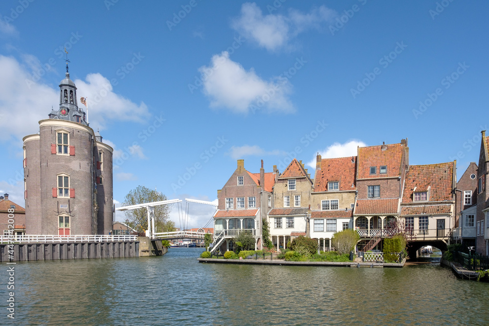 Obraz premium Historic Port of Enkhuizen, , Noord-Holland Province, The Netherlands