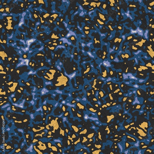 Seamless funky grungy pattern motif for print. High quality illustration. Non print of weird textured dabs of color on paper texture. For surface design printing or any sort.