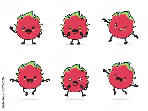 dragon fruit cartoon character