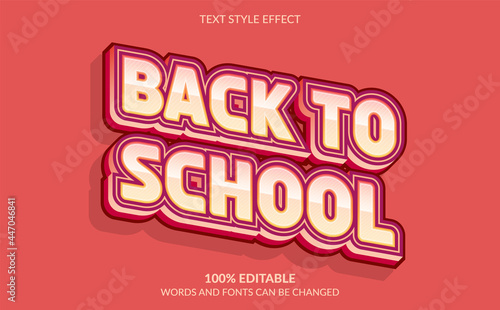 Back to School Text Style Effect