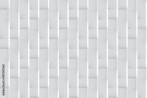Abstract white and gray color, modern design background with geometric rectangle shape. Vector illustration.